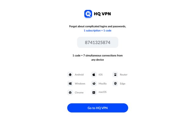 Chrome ウェブストアからの HQ VPN を OffiDocs Chromium オンラインで実行