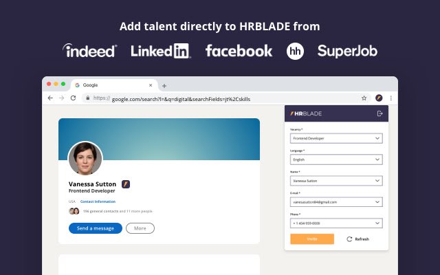 HRBLADE Talent Cliper mula sa Chrome web store na tatakbo sa OffiDocs Chromium online