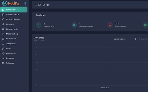 HRNotify  from Chrome web store to be run with OffiDocs Chromium online