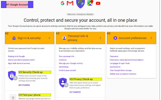 H tag  from Chrome web store to be run with OffiDocs Chromium online