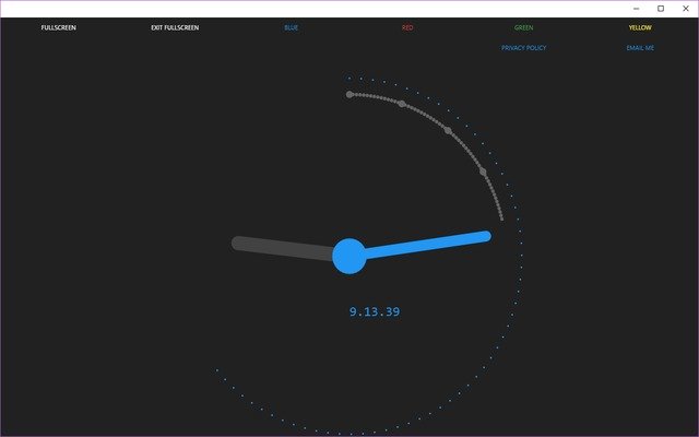 HTML Clock  from Chrome web store to be run with OffiDocs Chromium online