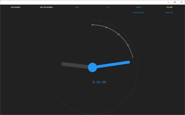 El reloj HTML de la tienda web de Chrome se ejecutará con OffiDocs Chromium en línea