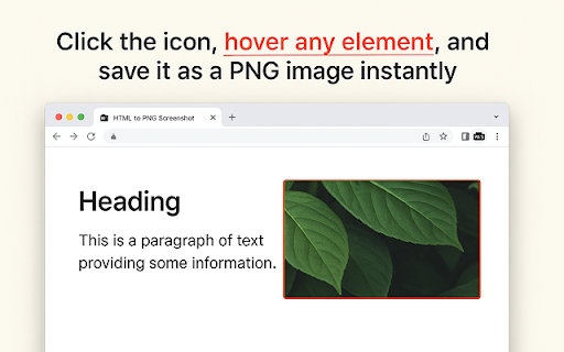 HTML to PNG Screenshot  from Chrome web store to be run with OffiDocs Chromium online