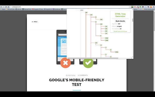 HTML Tree Generator  from Chrome web store to be run with OffiDocs Chromium online
