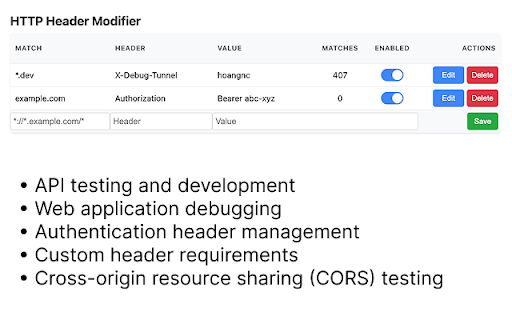 http header modifier  from Chrome web store to be run with OffiDocs Chromium online