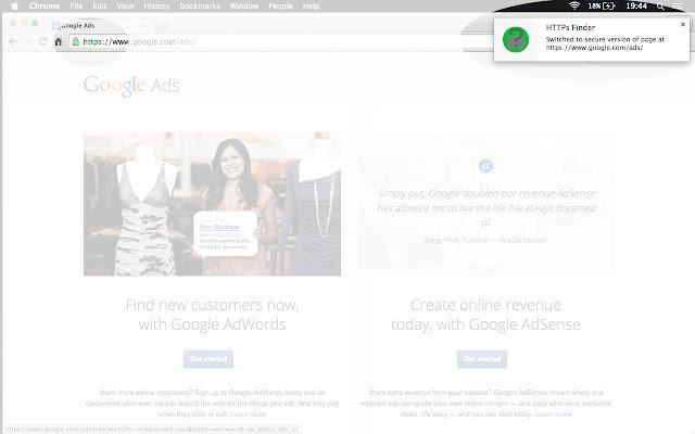 HTTPS Finder  from Chrome web store to be run with OffiDocs Chromium online