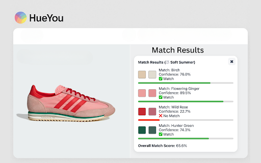 HueYou Color Season Checker  from Chrome web store to be run with OffiDocs Chromium online