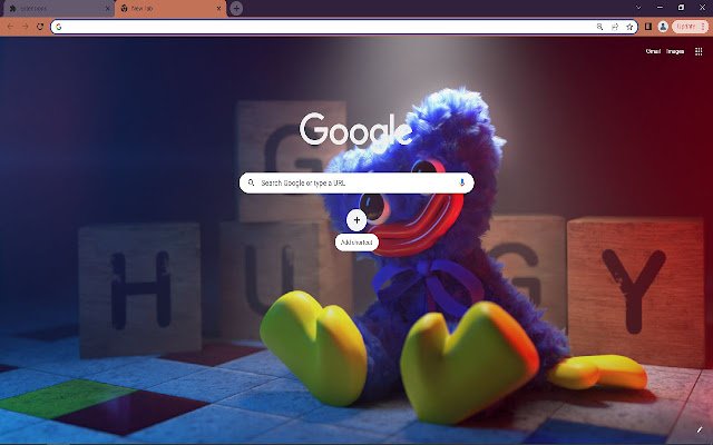 El tema del navegador Huggy Wuggy de Chrome web store se ejecutará con OffiDocs Chromium en línea