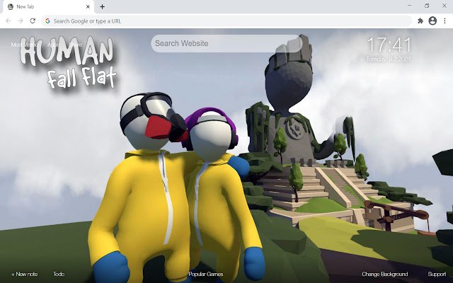 Human: Fall Flat  from Chrome web store to be run with OffiDocs Chromium online