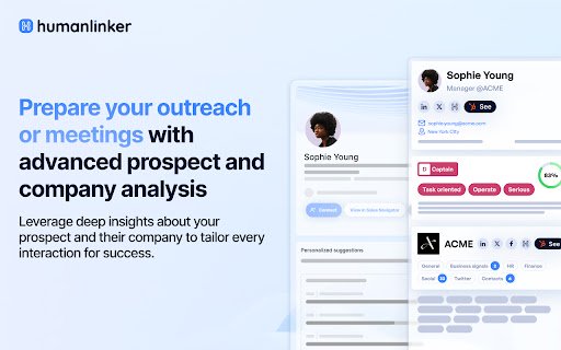 Humanlinker  from Chrome web store to be run with OffiDocs Chromium online