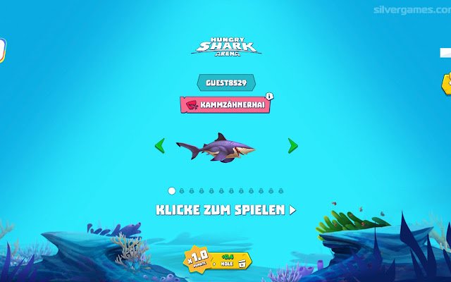 Hungry Shark Arena is gedeblokkeerd uit de Chrome-webwinkel en kan worden uitgevoerd met OffiDocs Chromium online