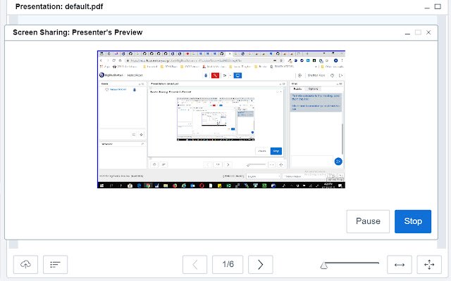 HWWKs BBB Screenshare Extension  from Chrome web store to be run with OffiDocs Chromium online