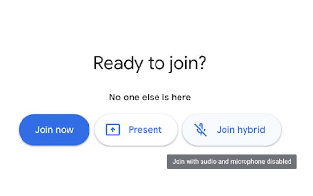 Google Meet ترکیبی از فروشگاه وب کروم برای اجرا با OffiDocs Chromium به صورت آنلاین