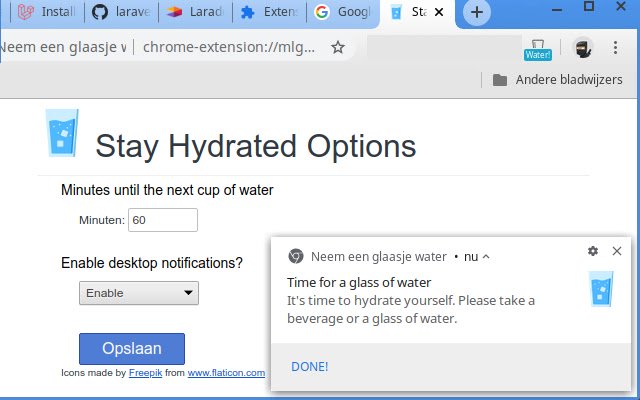 Hydrate yourself  from Chrome web store to be run with OffiDocs Chromium online