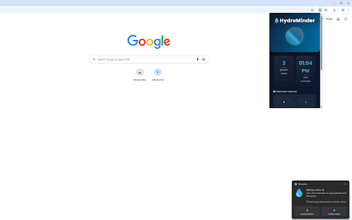 HydroMinder  from Chrome web store to be run with OffiDocs Chromium online