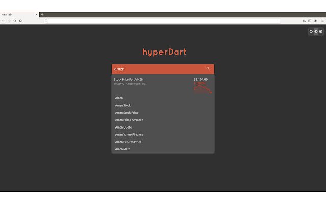 Carian hyperDart dari kedai web Chrome untuk dijalankan dengan OffiDocs Chromium dalam talian
