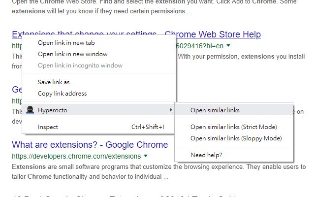 Hyperocto aus dem Chrome-Webstore soll mit OffiDocs Chromium online ausgeführt werden