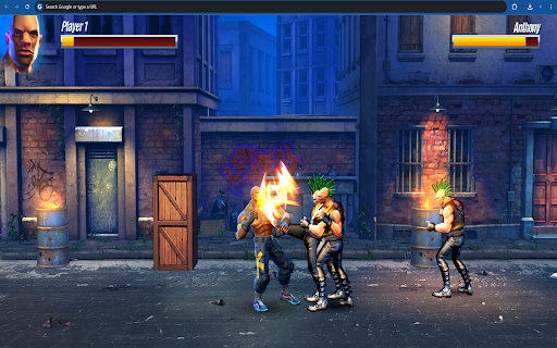 Hyper Street Fighter Game  from Chrome web store to be run with OffiDocs Chromium online