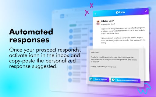 iann AI powered LinkedIn™ Prospecting Tool  from Chrome web store to be run with OffiDocs Chromium online