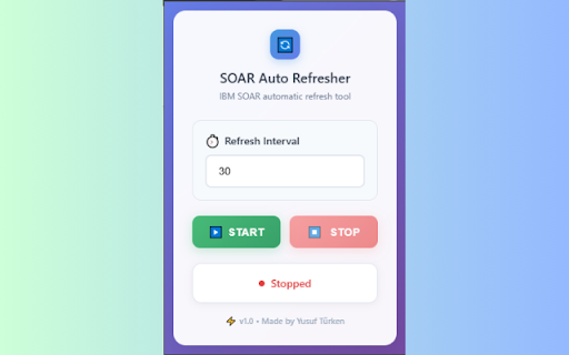 IBM SOAR Auto Refresher  from Chrome web store to be run with OffiDocs Chromium online