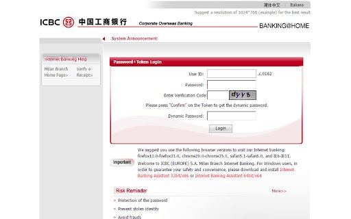 ICBC Chrome Extension from Tendyron  from Chrome web store to be run with OffiDocs Chromium online