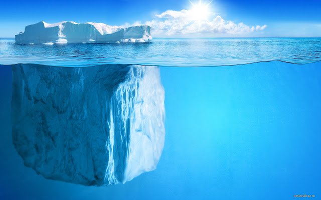Iceberg in the Ocean  from Chrome web store to be run with OffiDocs Chromium online
