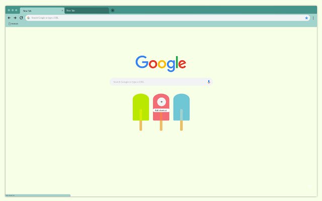 Ice cream minimalism  from Chrome web store to be run with OffiDocs Chromium online