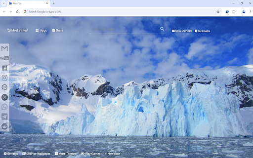 Ice Snow Wallpaper  from Chrome web store to be run with OffiDocs Chromium online