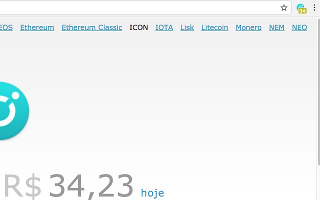 ICON Hoje  from Chrome web store to be run with OffiDocs Chromium online