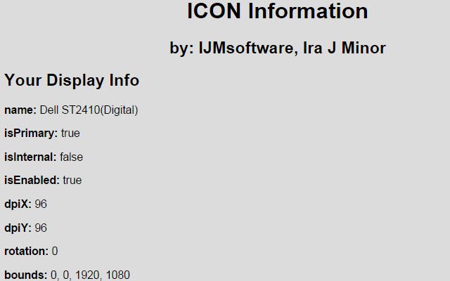ICON Info de la boutique en ligne Chrome à exécuter avec OffiDocs Chromium en ligne