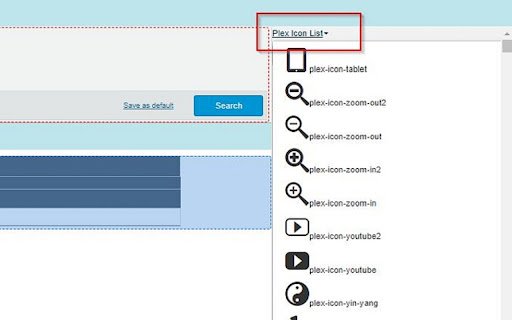 Icon List  from Chrome web store to be run with OffiDocs Chromium online