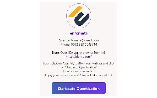 IDA auto click  from Chrome web store to be run with OffiDocs Chromium online