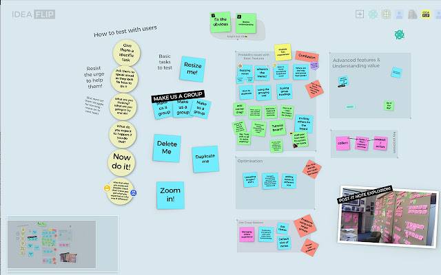 Ideaflip Realtime Collaboration aus dem Chrome-Webshop zur Ausführung mit OffiDocs Chromium online