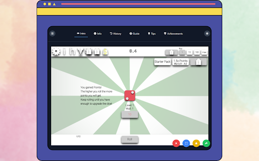 Idle Dice Unblocked Game  from Chrome web store to be run with OffiDocs Chromium online