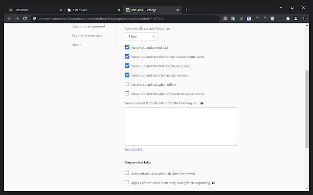 Guias ociosas da Chrome Web Store para serem executadas com o OffiDocs Chromium online