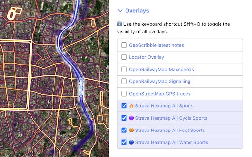 iD Strava Heatmap  from Chrome web store to be run with OffiDocs Chromium online
