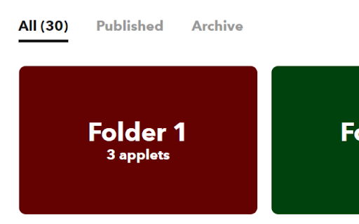 IFTTT Folders  from Chrome web store to be run with OffiDocs Chromium online