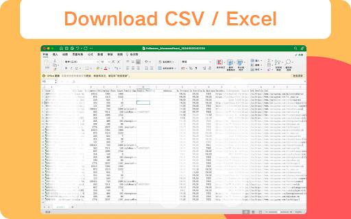 IGExport IG Follower Export Tool  from Chrome web store to be run with OffiDocs Chromium online
