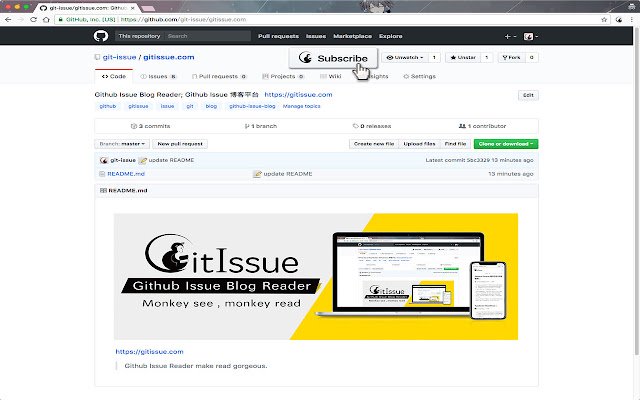iGitIssue  from Chrome web store to be run with OffiDocs Chromium online