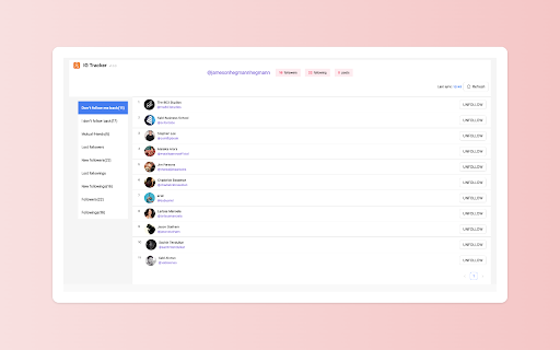 IG Tracker Track Instagram followers  from Chrome web store to be run with OffiDocs Chromium online