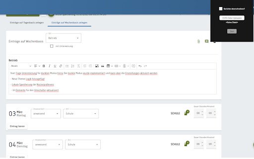 ihk berichtsheft bot  from Chrome web store to be run with OffiDocs Chromium online