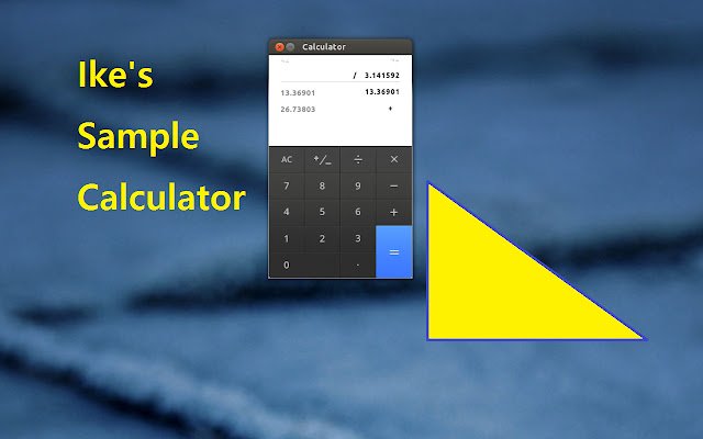 Ikes Calculator من متجر Chrome الإلكتروني ليتم تشغيله باستخدام OffiDocs Chromium عبر الإنترنت