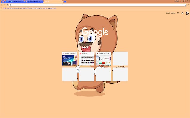 Chrome ウェブストアのイラスト Mario Tanooki THEME FOR CHROME が OffiDocs Chromium online で実行されます