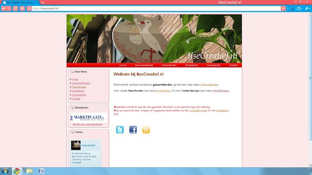 IlseCreatief.nl Thema 1 van Chrome webstore te runnen met OffiDocs Chromium online