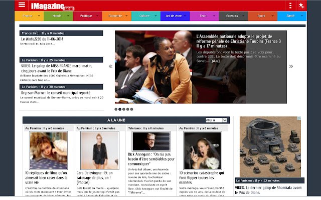 iMagazine Francais ze sklepu internetowego Chrome do uruchomienia z OffiDocs Chromium online