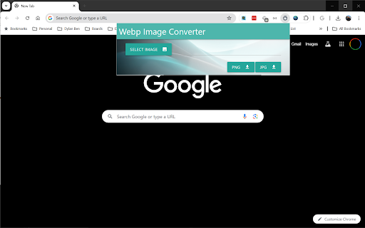 Image Converter (including Webp)  from Chrome web store to be run with OffiDocs Chromium online