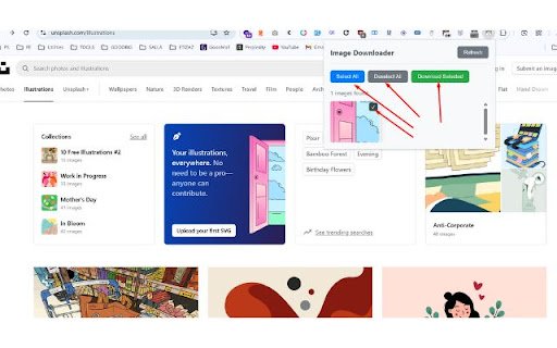 Image Downloader  Preview  from Chrome web store to be run with OffiDocs Chromium online