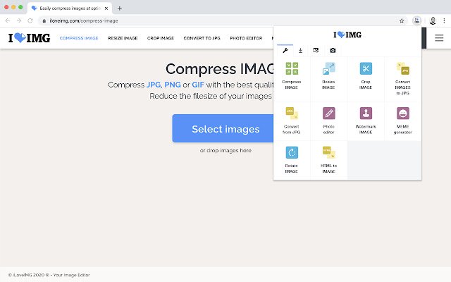 Image Editor  Tools iLoveIMG  from Chrome web store to be run with OffiDocs Chromium online