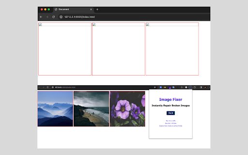 Image Fixer Instantly Repair Broken Images  from Chrome web store to be run with OffiDocs Chromium online