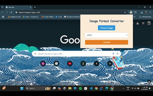 Image Format Converter  from Chrome web store to be run with OffiDocs Chromium online